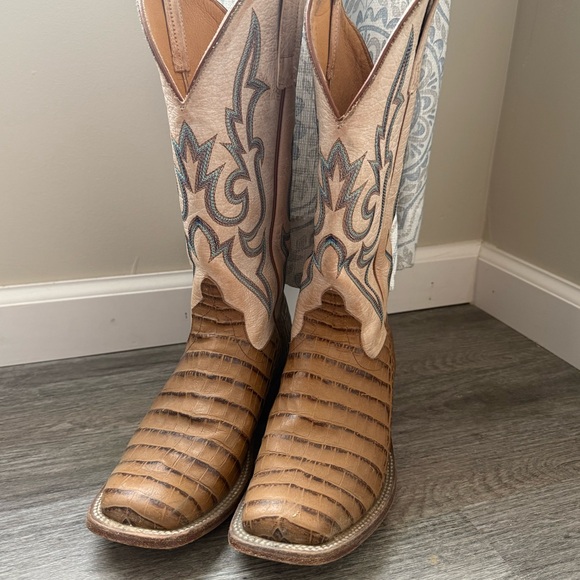 Macie Bean Women’s Exotic Caiman Boots - Picture 1 of 4